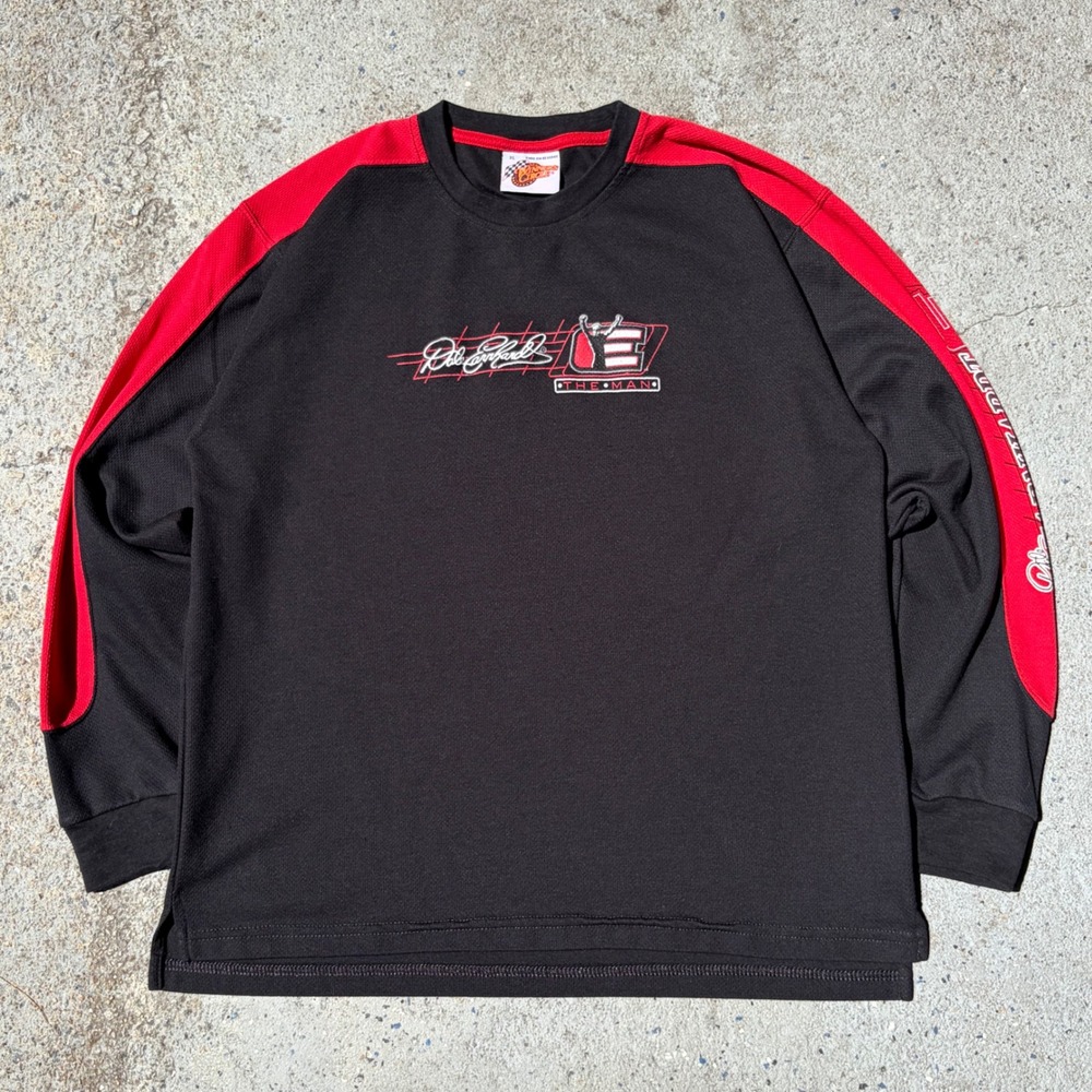 Vintage Winners Circle Dale Earnhardt Sr NASCAR Racing Jersey Shirt Black Red XL